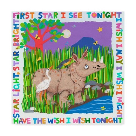 Trademark Fine Art Cheryl Piperberg 'First Star I See Tonight' Canvas Art, 14x14 ALI41192-C1414GG